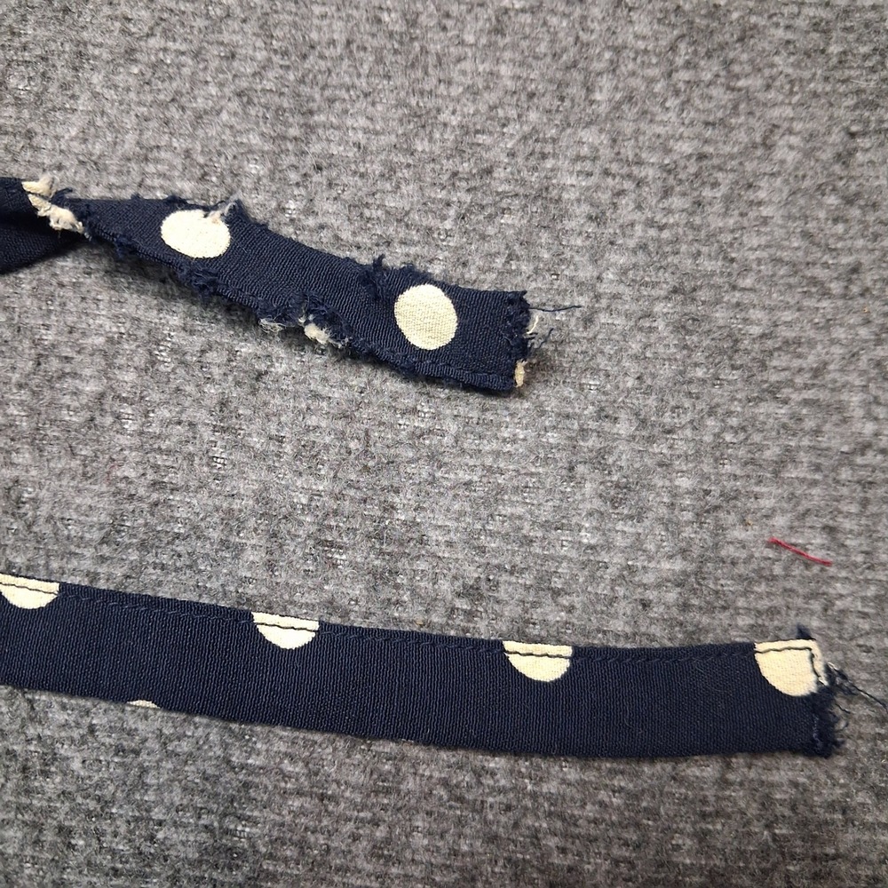 The Limited Navy Blue Polka Dot Maxi Dress Short Sleeve Rayon Sz 10 VTG Style - Picture 14 of 14